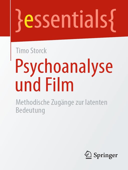 Title details for Psychoanalyse und Film by Timo Storck - Available